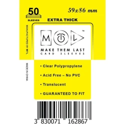 Pravi Junak Make Them Last Ovitki za karte TJPS 59x86 mm, 50 ovitkov Thick