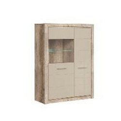 VISOKA KOMODA 98,5/138/40 cm boja hrasta, boja peska