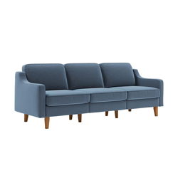 ATELIER DEL SOFA Sofa sa 3 sedišta Robin Extra 3 Ocean Blue Walnut