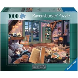 Ravensburger Puzzle Moje zatočišče št. 6: Udobna soba 1000 kosov