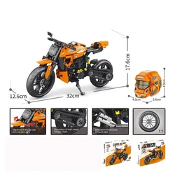 Denis Komplet za gradnju „Narandžasti motor“, 578 delova