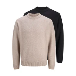 JACK & JONES Pulover JJESOHO OLLIE greige/črna