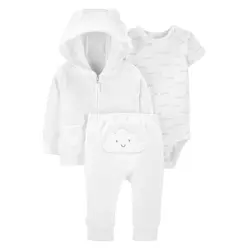 CARTERS jopa + bodi KR + žabice do pasu 1I722810 U 9 MONTHS, 3-delni komplet