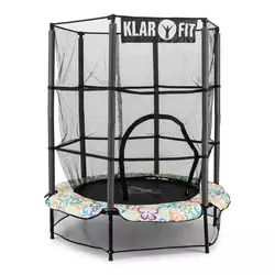 KLARFIT ROCKETKID, 140 CM, TRAMPOLIN, CVETLIČNI VZOREC (FIT11-Rocketkid-4)