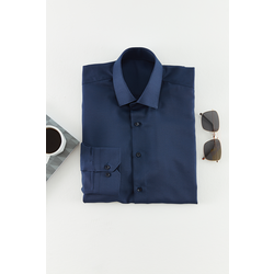 Trendyol Navy Blue Slim Fit Smart Shirt