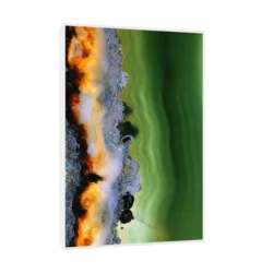 Canvas Slika na platnu Ahat, Sa ramom, 60 x 90 cm, Beli