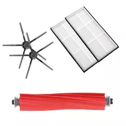 Mega-pack s črnimi stranskimi krtačkami za Roborock S7