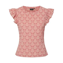 Pieces Ženska bluza Mauna, Kratki rukav, Roze