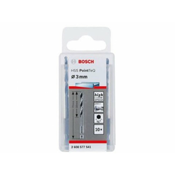 BOSCH HSS spiralna burgija PointTeQ 3,0 mm sa šestougaonim HEX prihvatom pakovanje od 10 komada
