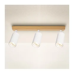 Brilagi - Spot svetiljka SELE 3xGU10/30W/230V bela/dekor hrasta
