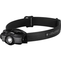 Ledlenser MH5 - čelna lampa LED, prigušiva, punjiva LED/750 mAh, IP54, 400 lm, 35 h, crna/siva