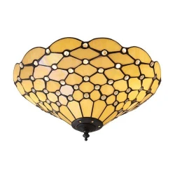 Endon 70242 - Plafonsko svetlo Tiffany PEARL 2xE27/60W/230V, prečnik 37 cm