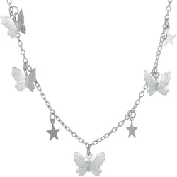 Ogrlica Star Butterfly - Srebrna KP35486