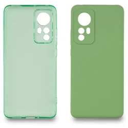 JUST IN CASE Set dve maske za telefon Xiaomi 12 Extra case MIX PLUS zelena i tirkizna