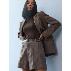 Sinsay - Golf majica kratkih rukava sa viskozom - dark grey jeans