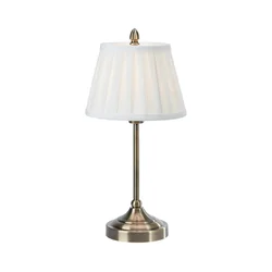 Markslöjd 108973 - Stona lampa OXFORD 1xE14/40W/230V bela/mesing