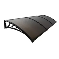 Nadstrešnica Aluminijumska 270x150cm Crna Bronza 5mm