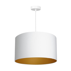 Luster na sajli ARDEN 1xE27/60W/230V prečnik 40 cm bela/zlatna