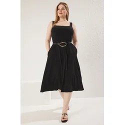 Trendyol Curve Ženska haljina Tbbss25Ah00063, Crna