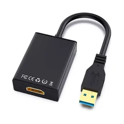 Adapter USB 3.0 (M) - HDMI (F) crni