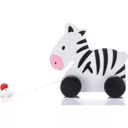 Bbo drvena igracka - zivotinja na vucu - zebra (3g+) ( GB-023 )
