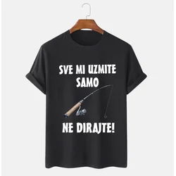 MAFIMI Muška majica Sve mi uzmite samo štap ne dirajte, Crna