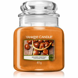 YANKEE CANDLE Golden Chestnut dišeča sveča Classic srednja 411 g