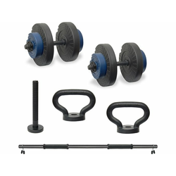 Iron Sport Tegovi set 28kg tegova 2+1 šipka i ručka za zvono