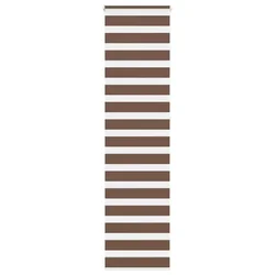 Zebra zavjesa smeđa 60x230 cm širina tkanine 55,9 cm poliester