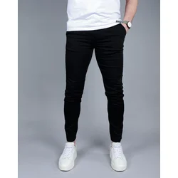 Denistar Muške pantalone 100/2895, Slim fit, Crne
