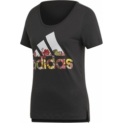 Adidas ženska majica kratkih rukava Bos Flower Tee /Black, XS, crna