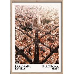 Print slika Poster Framed PS038 50x70cm Barcelona Styler