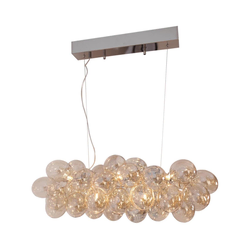 ByRydens 4200880-5503 - Luster na sajli GROSS BAR 8xG9/4W/230V zadimljena/braon
