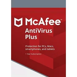 McAfee AntiVirus Plus 10 Devices 1 Year PC, Android, Mac, iOS McAfee Key GLOBAL
