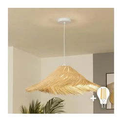 Brilagi - LED luster na sajli CERIA BOHO 1xE27/40W/230V prečnik 100 cm ratan