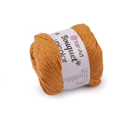Pletena preja Bouquet Unicolor 100 g - (3208) gorčična temna