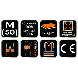 Radne pantalone Premium vel. M/50 170g/m2 sive/crne Neo