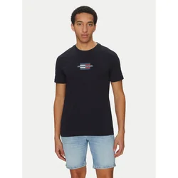 TOMMY HILFIGER Majica mornarska/rdeča/bela