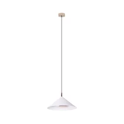 MAXLIGHT P0505 - Viseći LED luster VULCANO na sajli, LED/5W/230V, prečnik 30,5 cm, bela