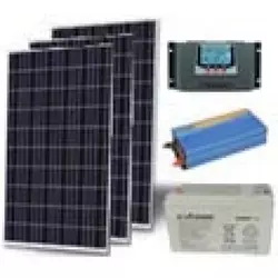 7. svakodnevni celogodisnji Hibrid komplet 24V/230V 1450w solarnih panela 4x200Ah baterija