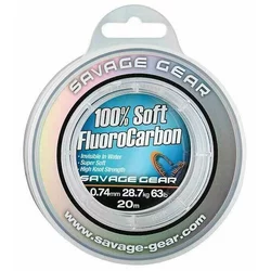 SAVAGE GEAR FLUOROCARBON SG SOFT 0/39MM / 35M -CLEAR