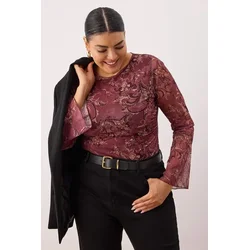 Trendyol Curve Ženska bluza Tbbaw26Af00098, Šarena