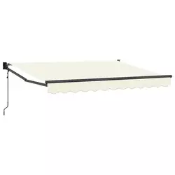 Povlačivi tende Krem 3,5 x 2 m Poliester i metal