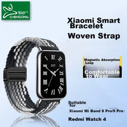 Chensong Zamenska narukvica za pametni sat za Redmi Watch 6/5/4 Watchband, Crna