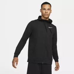 Nike DRI-FIT FULL-ZIP TRAINING HOODIE, muški duks za fitnes, crna CZ6376