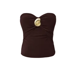 Trendyol Milla Ženska bluza Tprss25Bz00032, Braon