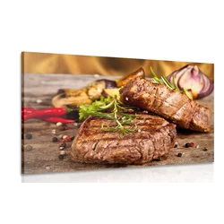 Slika steak na žaru - 120x80