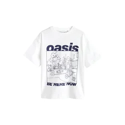 Next Majica Oasis temno modra/bela