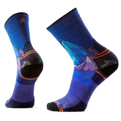 Nogavice Smartwool Hike Targeted Cushion Mountain Myth Print, temno modre (M)