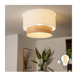 Brilagi - LED plafonski luster CERIA 1xE27/40W/230V O 50 cm bela/bež